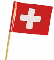 Grand drapeau suisse en papier à