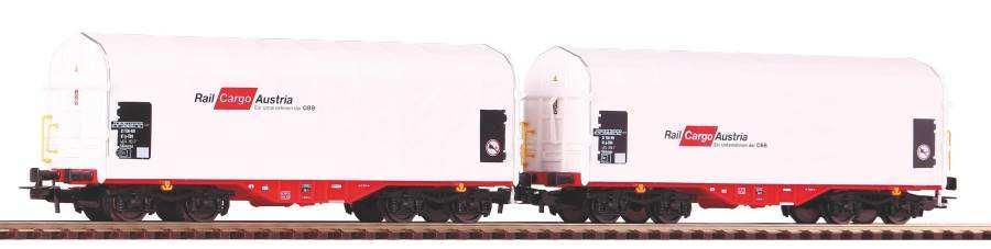 III 69,95»shop«Rail Cargo Austria Schiebeplanenwagen-Set 58365 H0