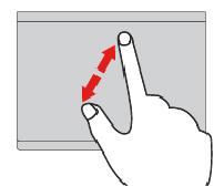 Tippen mit zwei Fingern Tippen Sie mit zwei Fingern auf eine beliebige Stelle des Trackpad, um ein Kontextmenü aufzurufen.