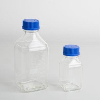 2.000 ml raunglas rund GL 80-501 157 DURN Laborflasche mit Weithals-Öffnung 1.