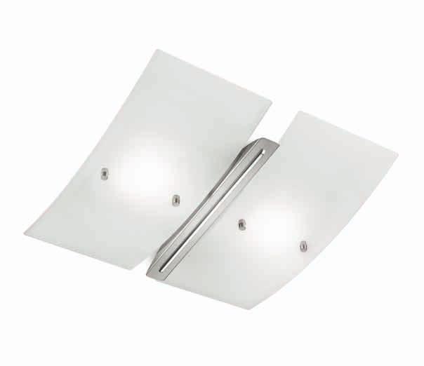 91.332.19 mattnickel-chrom nickel dull-chrome 2 x 15 W LED - 2.800 lm - 2.