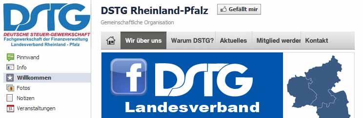 2 DSTG Rheinland-Pfalz bei Facebook Als moderne Gewerkschaft sind wir auch im Online-Netzwerk Facebook vertreten. Anfang November haben wir die Marke von 200 Facebook Fans überschritten.