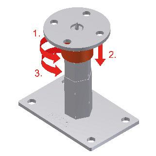 Maximale Lastaufnahmen bei Druck, Zug und horizontalen Lasteinwirkungen werden durch die optimale Materialstärkenabstiung des s garantiert.