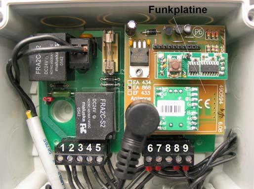 Option mit Funksteuerung Ansicht Steuerung BAC GP6 Tronic mit