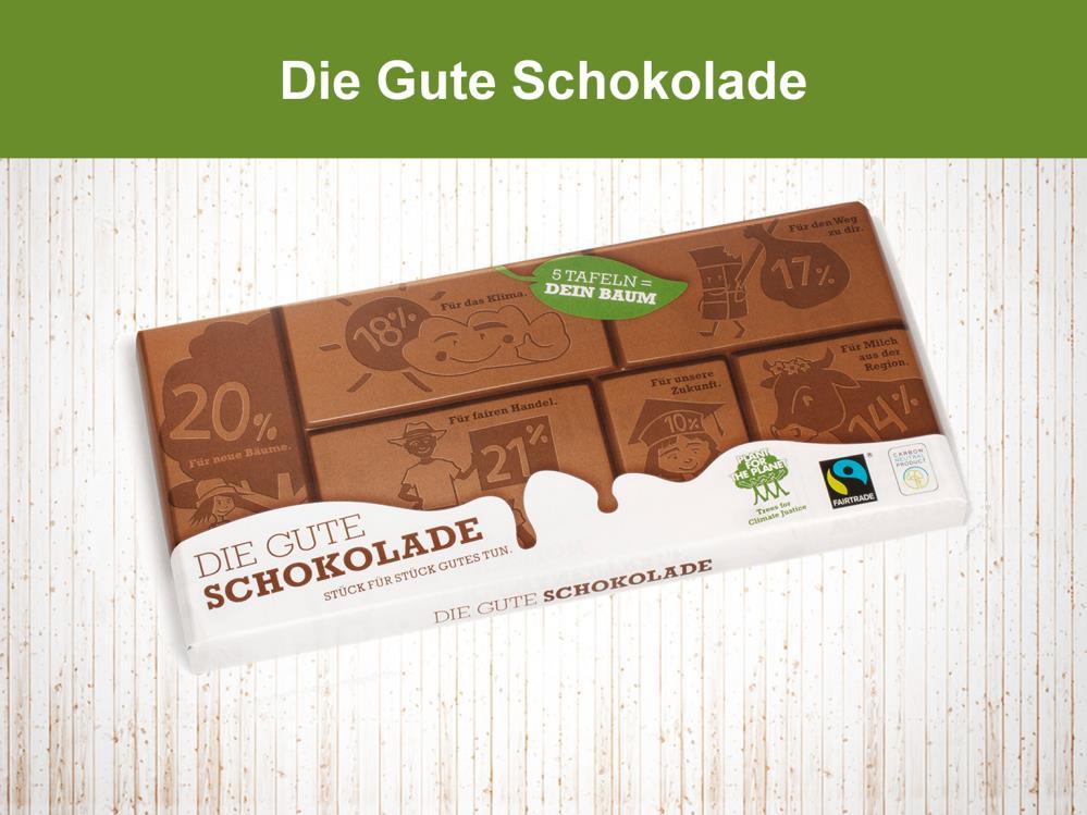 Daraus ist dann Die Gute Schokolade geworden. Die ist mittlerweile die meistverkaufte Fairtraide-Schokolade in Deutschland.
