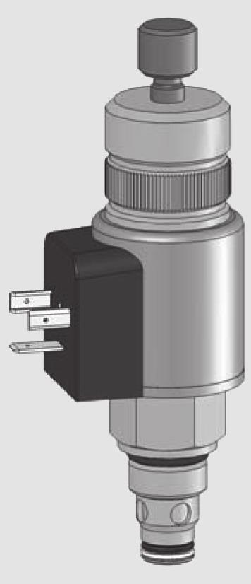 Elektrisches Abschaltventil Das elektrische Abschaltventil ist ein in Grundstellung offenes magnetbetätigtes -Wege-Einschraubventil.