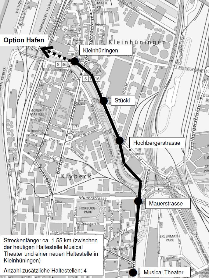 Regierungsrat des Kantons Basel-Stadt Seite 70 ne-strasse (P+R) ausgebaut (Erhöhung P+R-Angebot, Haltestellenanlagen für Tram und Bus).