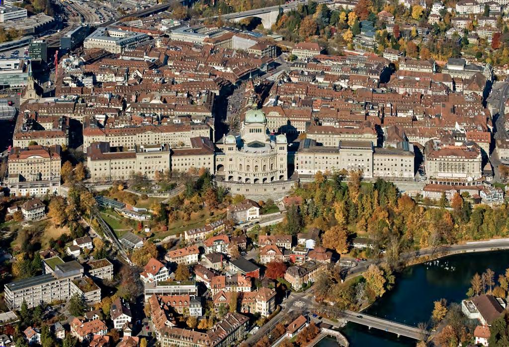Dachlandschaft der Stadt Bern