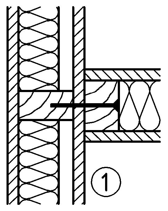 Wandanschluss Legende Deckenanschlüsse 1 Decken-Balken 2 Querbalken oder Mineralwolleschott (Dämmschicht nach 10.5.5 (1)) bei raumabschließenden Wänden Bild 10.