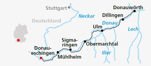 schließen 1. Tag: Individuelle Anreise nach Donaueschingen "Brigach und Breg bringen die Donau zuweg" heißt es.