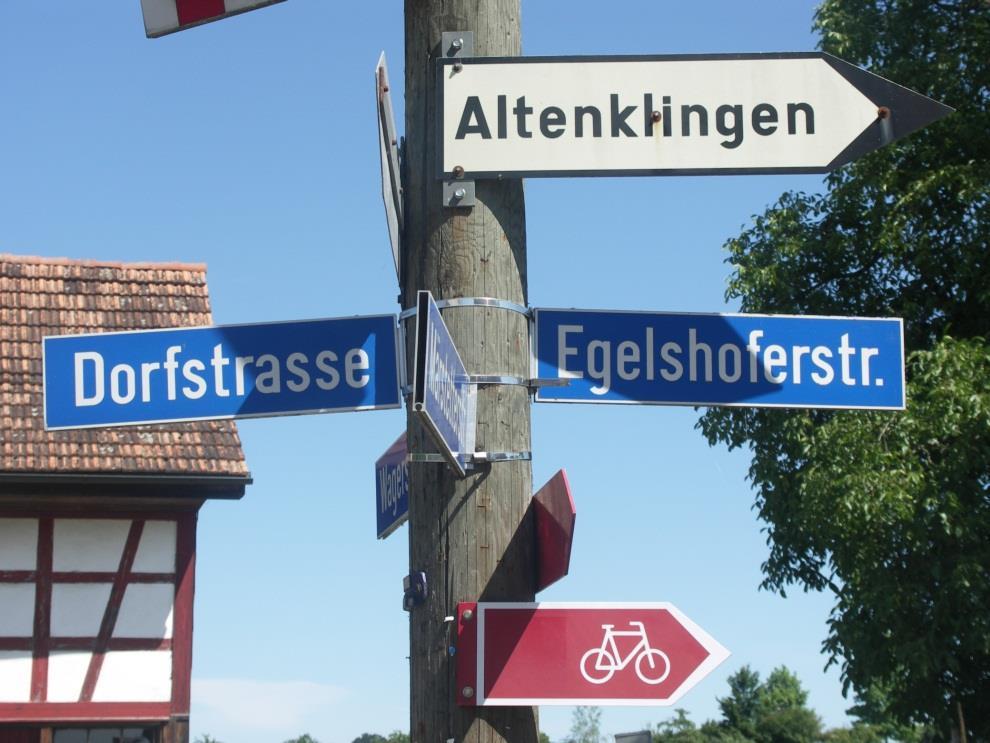 Gemeinde Wigoltingen Eine reizvolle und intakte Landschaft lädt ein zu Wanderungen und Radtouren.
