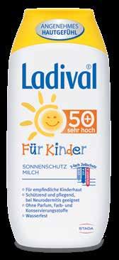 ml Entspricht 8,00 pro 100 ml Ladival Sonnenschutz Milch Für Kinder Schu tzt