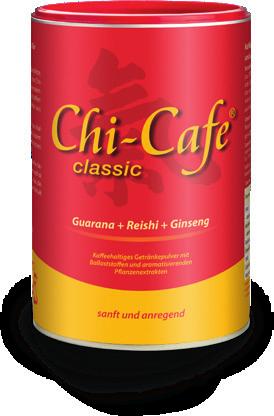 und Ginseng. Drei Tassen Chi-Cafe classic liefern 43 % des Richtwertes für die Ballaststoff-Zufuhr der Deutschen Gesellschaft für Ernährung.
