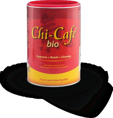 Zudem liefern 3 Tassen Chi-Cafe bio etwa 43 % des Richtwertes für die Ballaststoffzufuhr der Deutschen Gesellschaft für Ernährung.