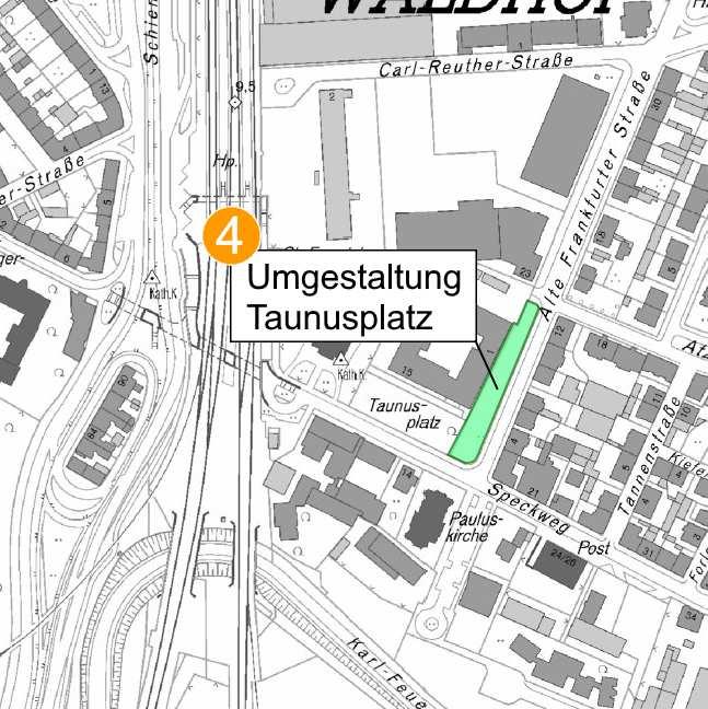 4 Umgestaltung Taunusplatz Projektnummer: 8.