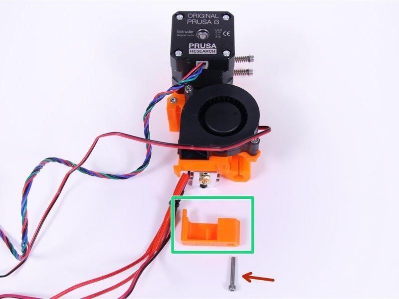 Step 18 Vorbereitung der Flachstrahldüse Flachstrahldüse M3x20 Schraube (1x) Ziehen Sie die