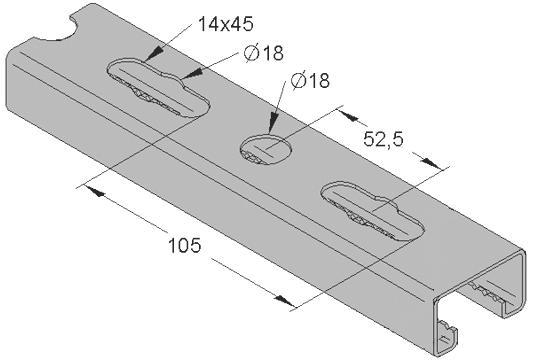 Seite 4080008 Seite 408 Montageschienen ittel Mefa Stex 45/26 Gezahnt, für forschlüssige Montagevebindung - Material galvanisch verzinkt