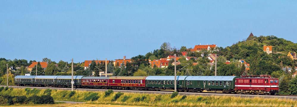 BAHNWELT AKTUELL FOTO: SASCHA DUWE Unter diesem Namen veranstaltete die Rennsteigbahn vom 1. bis 9. August 2015 eine Sonderfahrt von Ilmenau über Sassnitz nach Schweden und Norwegen.