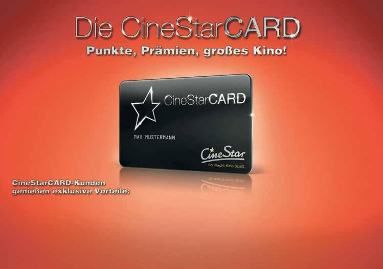 Und das Beste Die CineStarCARD ist völlig kostenlos.