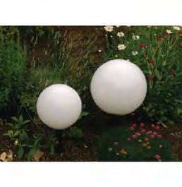 Lieferung erfolgt ohne Ø: 500mm Farbe: weiß Leuchtm.: 230V/max. 60W E27 Garten Leuchtball High Q Ø40cm E27 weiß Erdspiess Garten-Leuchtball inkl.