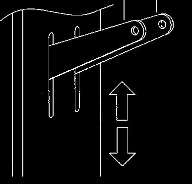 2b. Montage auf Lamellenfenstern ohne mechanische Sperre oder Sonnenschutzlamellen Montage Den Kopf (A) des Antriebs in die Mitte der beiden Arme (G) führen, die Buchse aus dem Kopf ziehen, den