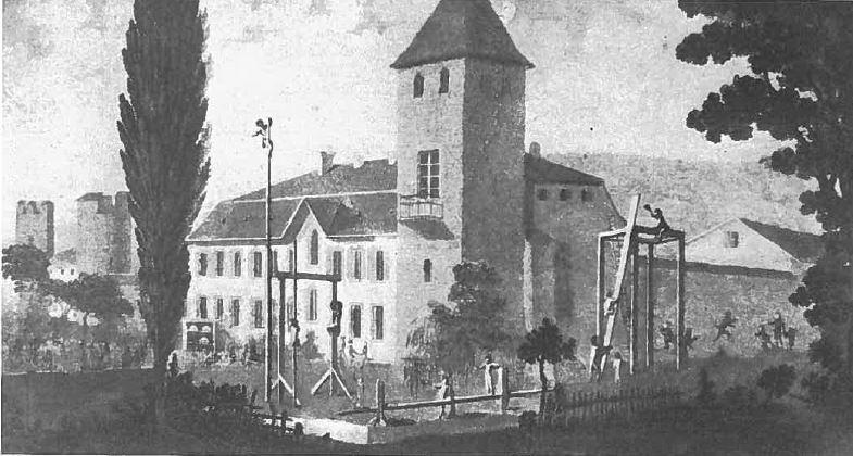 Turnplatz erstes Gymnasium Biel 1818