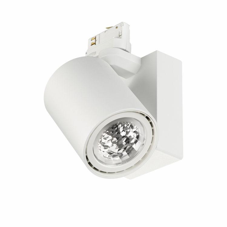 Merkmale LED Stromschienenstrahler mit verschiedenen Lichtstrompaketen und Gehäusefarben Erhältlich als Standard-High Efficiency-Version, CrispWhite oder PremiumWhite Version Mit dimmbaren (DALI)