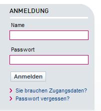 Nach einem Klick auf den Link Passwort ändern öffnet sich ein Pop-up-Fenster. Geben Sie bitte erst das alte und in den beiden folgenden Zeilen das neue Passwort ein. 4.