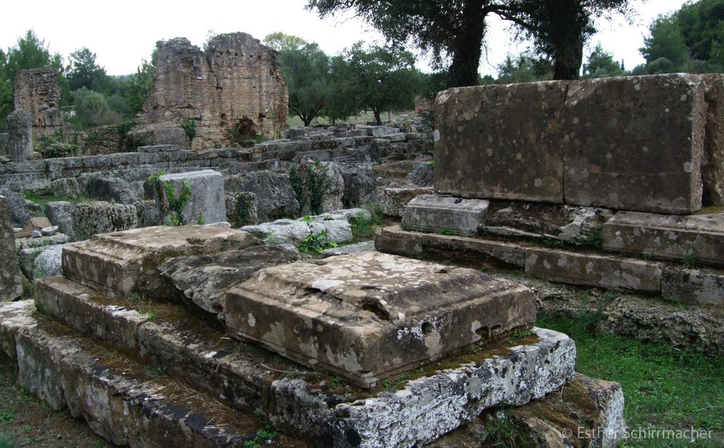 Die Ruinen von Olympia und
