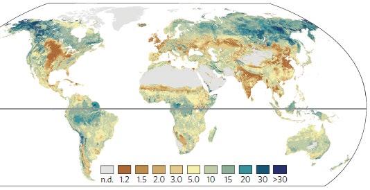 7 yrs Global Acceleration factor: 1.9 Actual vegetation: 7.