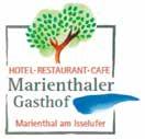 de HOTEL RESTAURANT CAFE Marienthaler Gasthof Marienthal am Isselufer Marienthaler Gasthof Pastor-Winkelmann-Straße 2 46499 Hamminkeln Telefon 02856 90990 E-Mail: