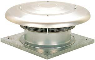 Beschreibung Horizontal ansaugende Dachventilatoren mit Volumenströmen von 2.150 bis 15.300 m³/h, für den Zuluftbetrieb. Zum Einsatz in industriellen Prozessanwendungen.