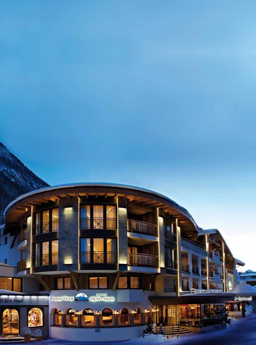 Alpin Spa**** Hotel Tirol in Ischgl Familie Aloys zeigt was Architektur kann Im Hotel Tirol in Ischgl spürt man die persönliche Note leidenschaftlicher Gastgeber und die Handschrift des