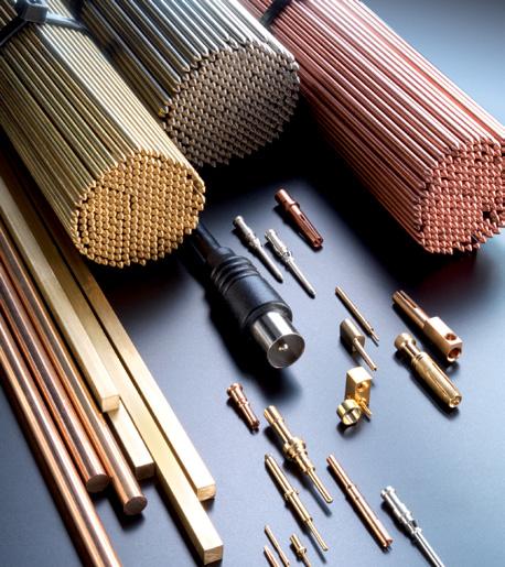 Kupferlegierungen für Hochleistungsansprüche in der Elektronik High performance copper alloys for electronics Die Palette umfasst hochwertige Kupfer-, Messing- und Bronzelegierungen