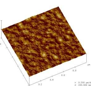 Schichteigenschaften SiO 2 auf mc-si-wafer Oberflächenmorphologie (AFM) dichte Schichten ebene Schichtoberfläche, unabhängig von Schichtdicke: R a < 2,5 nm Optische