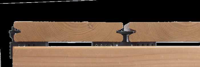 Flexibler Spannbereich von 6 mm durch Sollbruchstelle. für Holz/WPC- bzw.