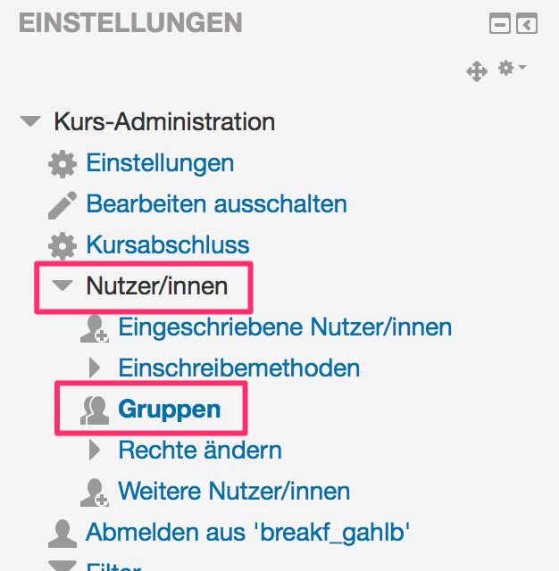 8 Gruppenverwaltung: Neuer Modus beim Anlegen von Gruppen Mit dem in Moodle 3.