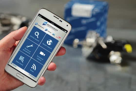 Motorservice App Mobiler Zugang zu tecniscem Know-ow Mer erfaren www.
