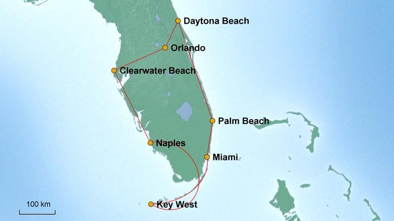 Florida tage bus 10 rundreise Florida Rundreise
