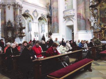 Pfarrvikar Zirkelbach feierte dort mit den Senioren einen feierlichen Gottesdienst, der in diesem großartigen Gotteshaus auf besondere Weise beeindruckte.