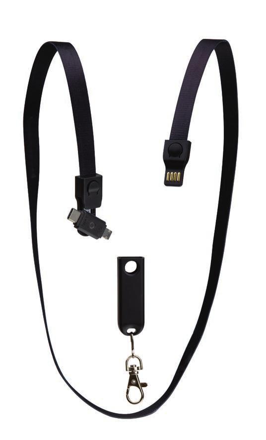 Umlaufender Druck auf Nylonband inklusive. Optional mit Sicherheitsverschluss KUNSTSTOFF ELEMENTE weiß oder schwarz USB 73 KARABINER für Ausweise, Schlüssel uvm.