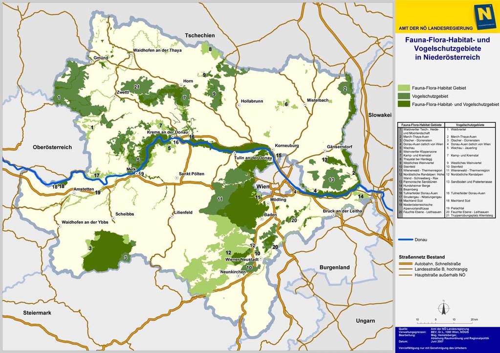 Erfolgreiche Öffentlichkeitsarbeit durch einheitliche Managementpläne Insgesamt 36 Natura 2000-Gebiete (16 VS- und 20 FFH-Gebiete, entspricht 23 % der Landesfläche)