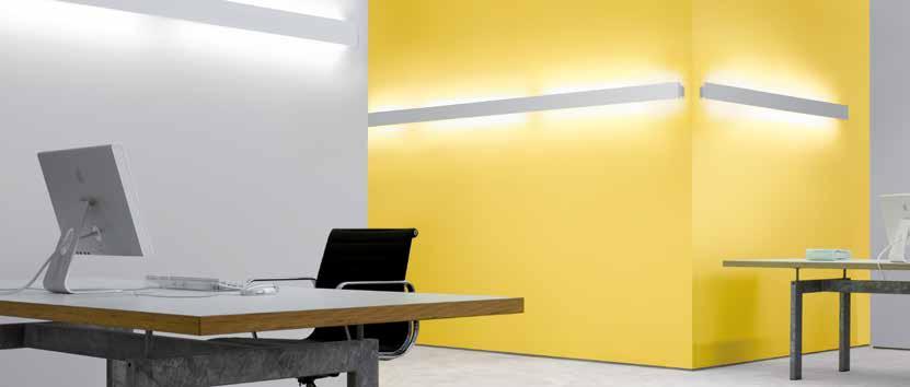 SIZE System Wandsystem Acrylprofil satiniert mit Frontabdeckung Aluminium eloxiert Passgenaue LED und T16 Leuchteneinheiten in unterschiedlichen Längen Werkzeuglose Montage der Leuchteneinheiten im
