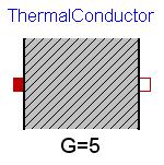 Elemente der Bblothek Modelca.Thermal.HeatTransfer: connector HeatPort_a SI.Temerature T; flow SI.