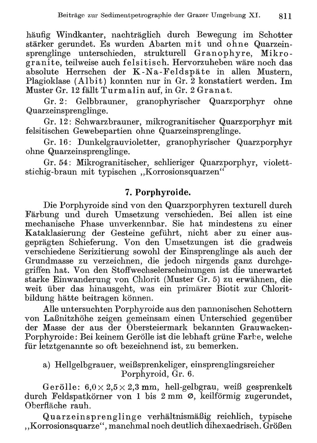 Beiti ägo Akademie zur Sedimentpetrographie d. Wissenschaften Wien; download der unter Grazer www.biologiezentrum.at Umgebung X I.