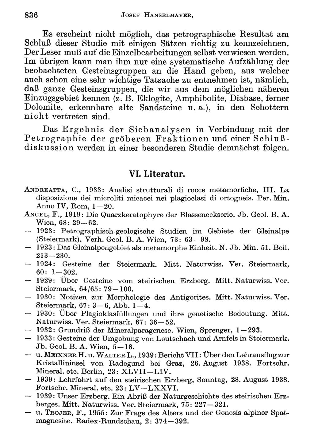 836 J o s e f H a n s e l m a y e b, Akademie d. Wissenschaften Wien; download unter www.biologiezentrum.