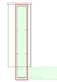 Verlegungen der Stützenbewehrung Die unterschiedliche Modellierung eines Überzuges bezüglich der Bauteilhöhe wird in Bild 12 gezeigt.