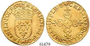 650,- 61480 Charles IX., 1560-1574 Ecu d or au soleil 1565, A Paris. 3,33 g.