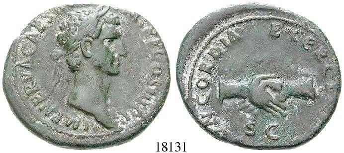RIC 67; MIR 131. anmutige Darstellung der Victoria. Vs. belegt, vz-st 220,- 19164 18131 Vespasianus, 69-79 Denar 69-71, Rom.