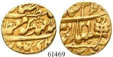 st 850,- 61462 61469 1/2 Ashrafi 1923/1924 (1342 AH). 5,57 g. Jahr 13. Chahar Minar Tor in Hyderabad. Gold.